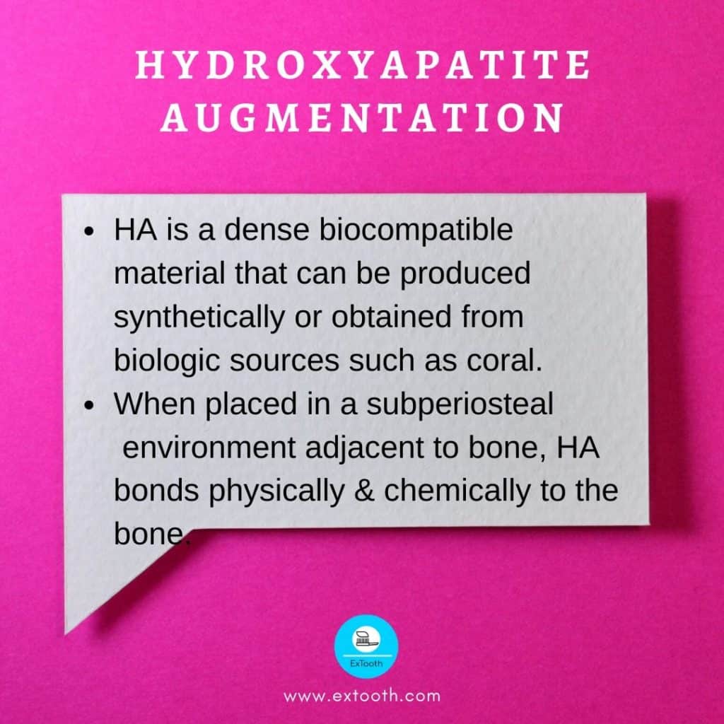 HYDROXYAPATITE AUGMENTATION