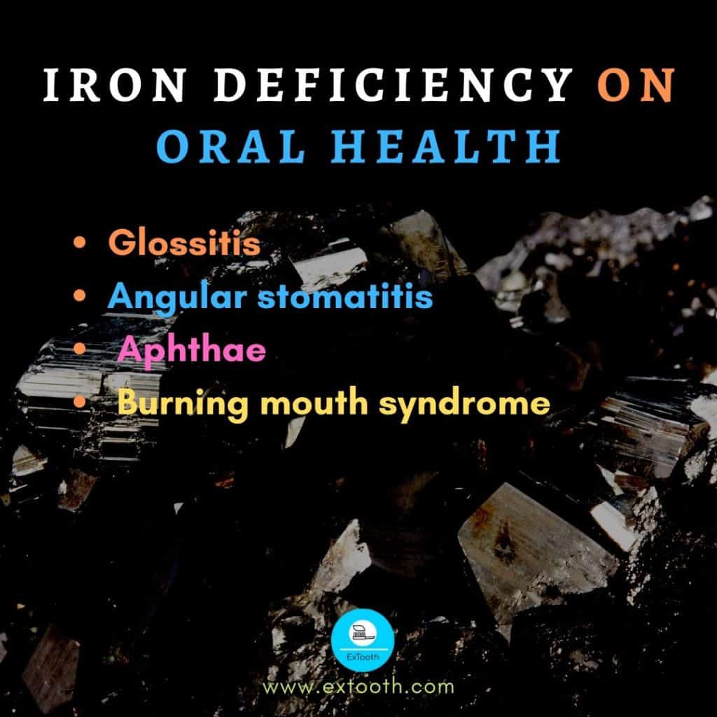 iron deficiency on oral health